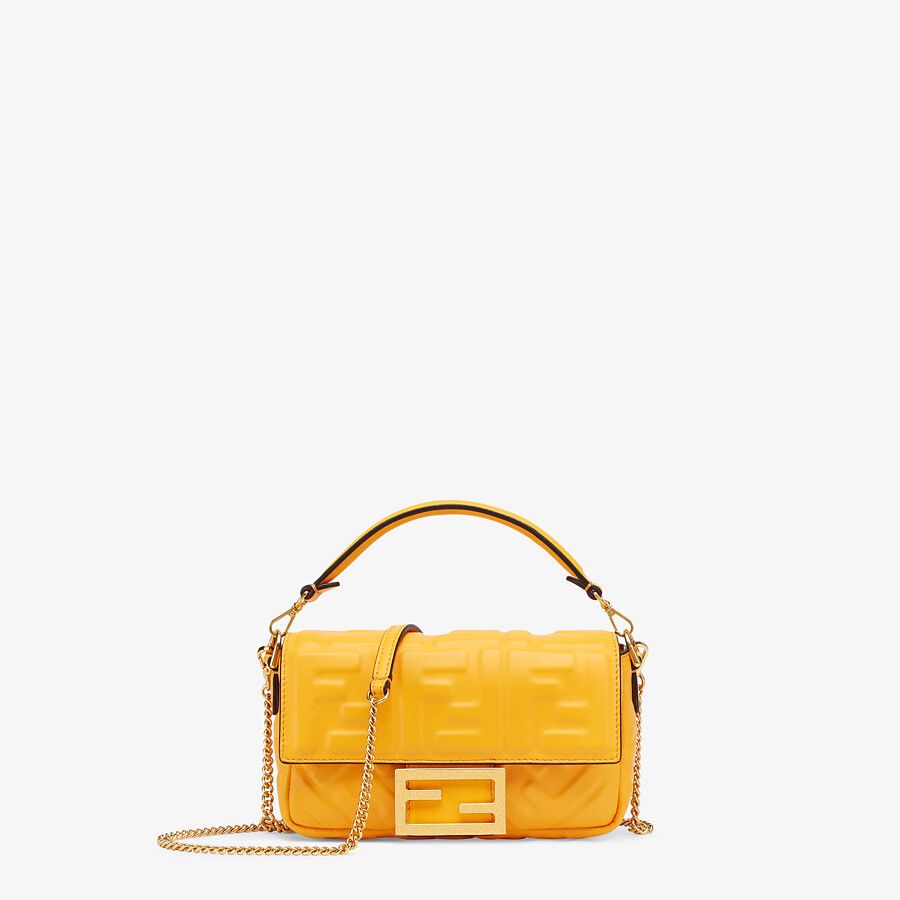 Fendi_FF 모티프 오렌지 나파 가죽 백