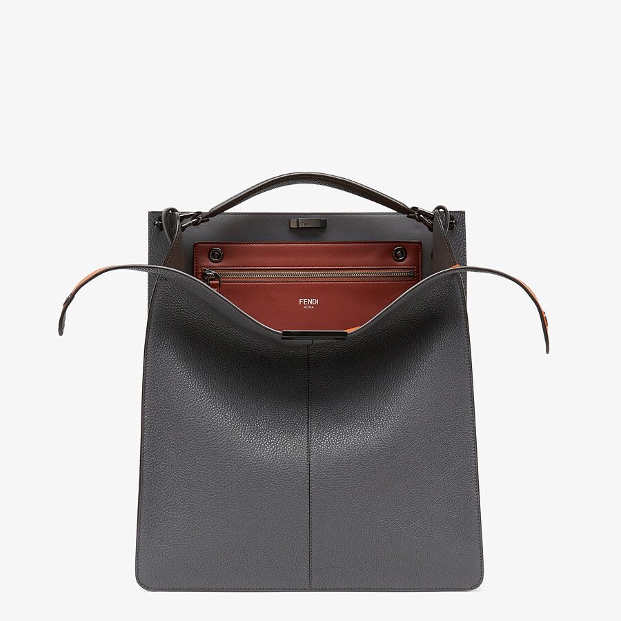 Fendi_그레이 가죽 백
