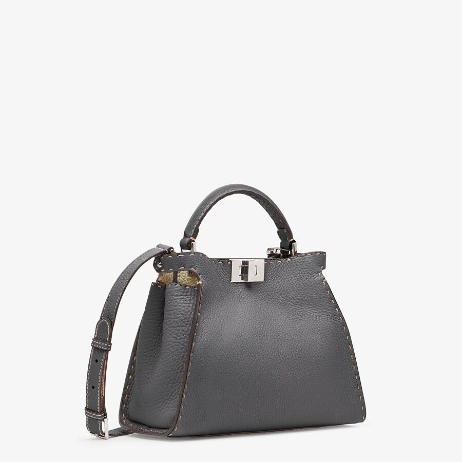 Fendi_그레이 셀러리아 가죽 백