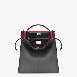 Fendi_그레이 컬러의 가죽 가방