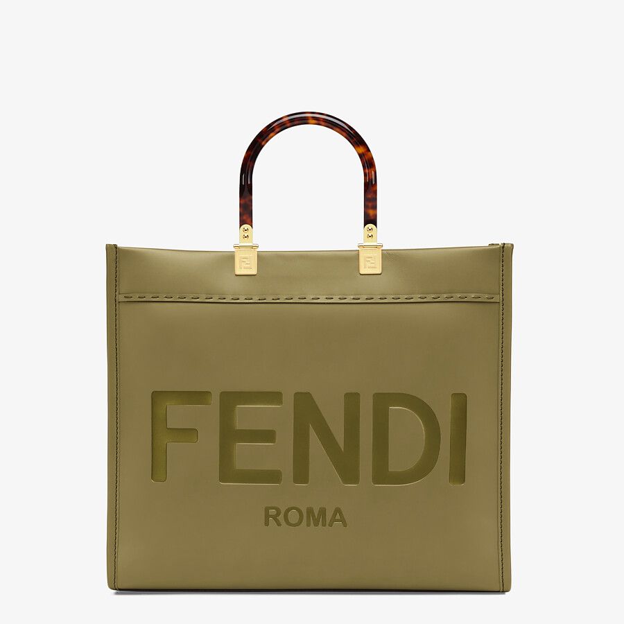 Fendi_그린 가죽 쇼퍼
