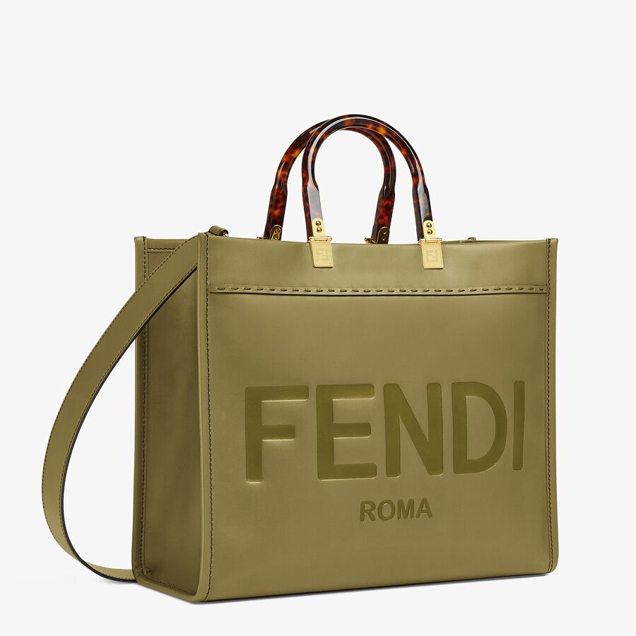 Fendi_그린 가죽 쇼퍼