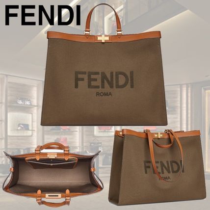 Fendi_그린 캔버스 쇼퍼 thumbnail
