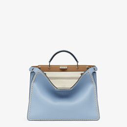 Fendi_라이트 블루 가죽 백