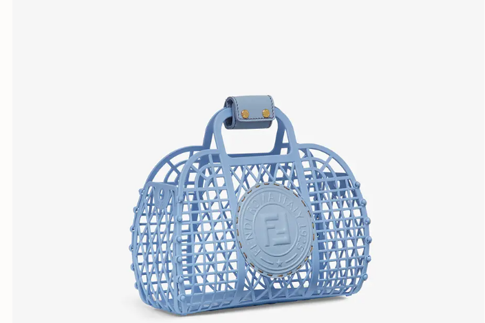 Fendi_라이트 블루 재활용 플라스틱 미니 백