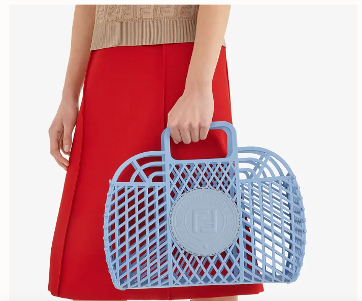 Fendi_라이트 블루 재활용 플라스틱 미니 백