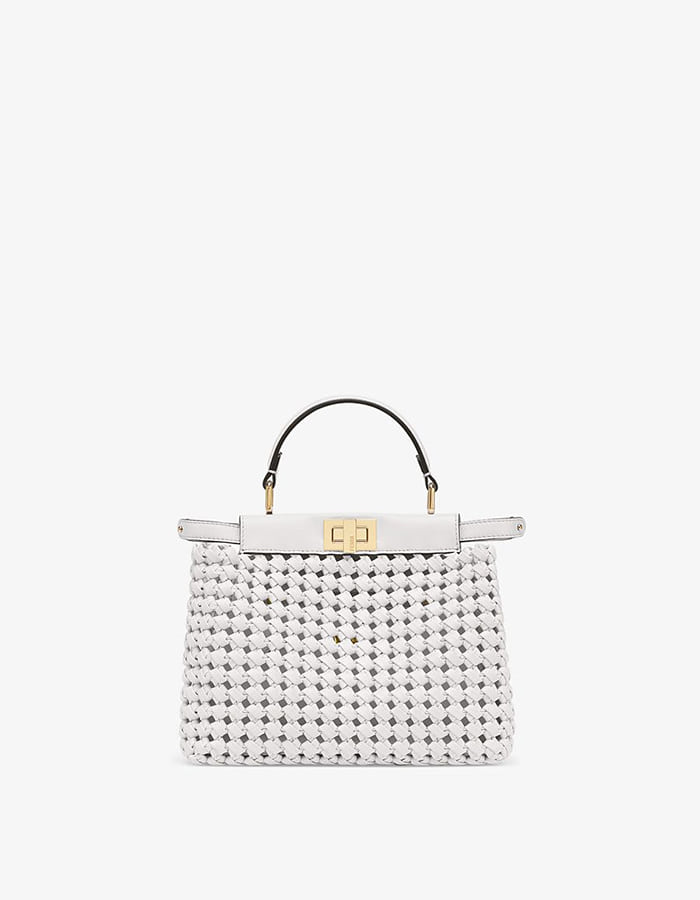 Fendi_라일락 가죽 인터레이스 백