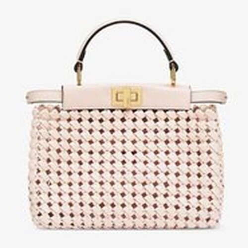 Fendi_라일락 가죽 인터레이스 백