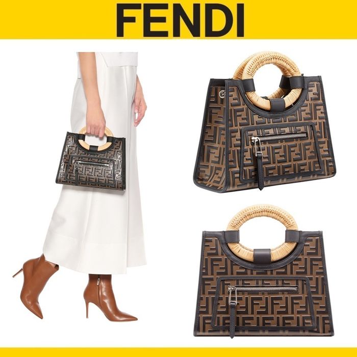 Fendi_멀티 컬러의 가죽 쇼퍼