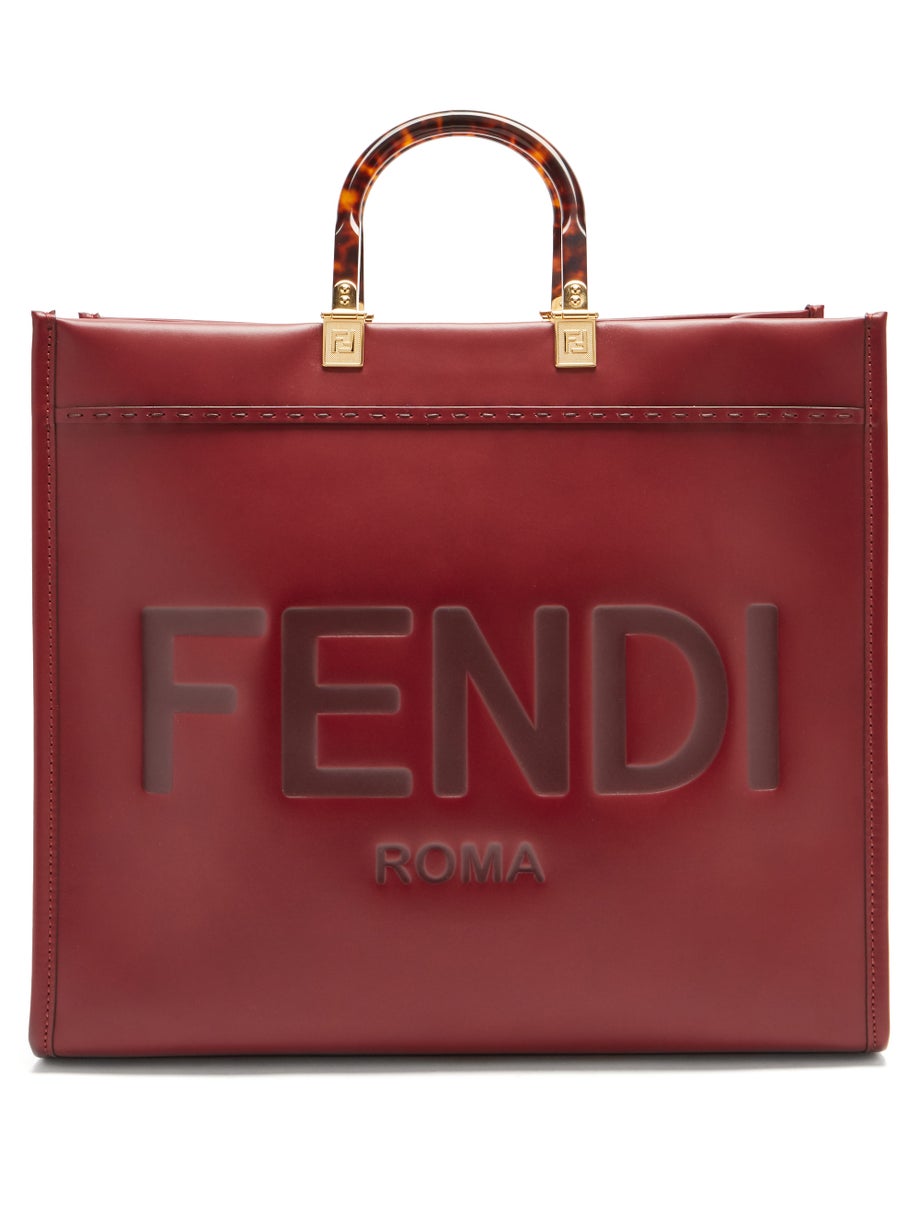 Fendi_버건디 가죽 백