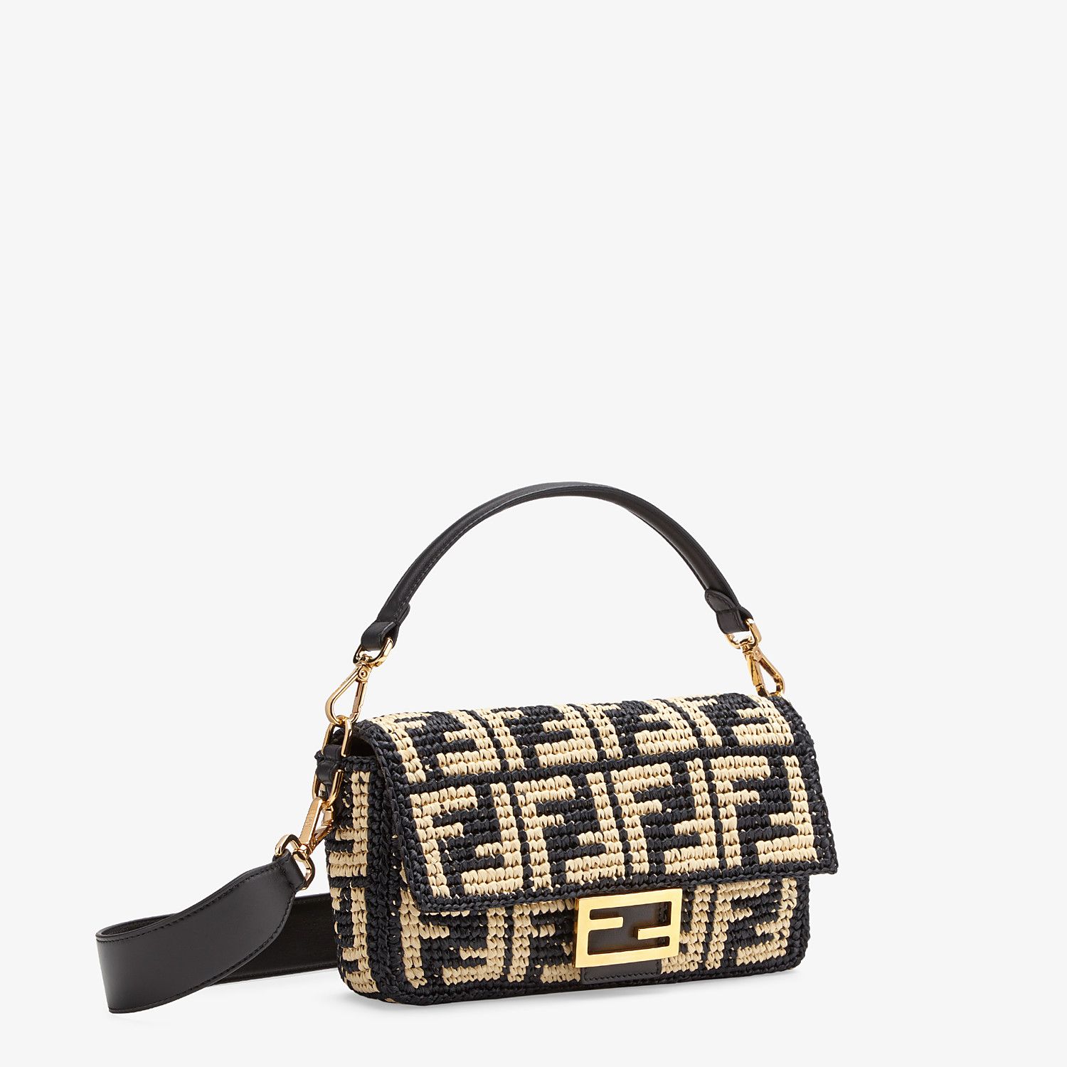 Fendi_버건디 라피아 FF 백