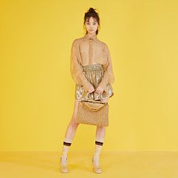 Fendi_베이지 가죽 인터레이스 가방