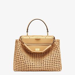 Fendi_베이지 가죽 인터레이스 가방