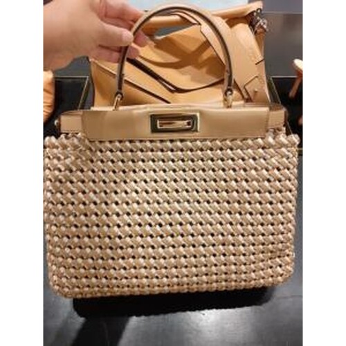 Fendi_베이지 가죽 인터레이스 가방 thumbnail