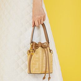 Fendi_베이지 라피아 미니 가방 thumbnail