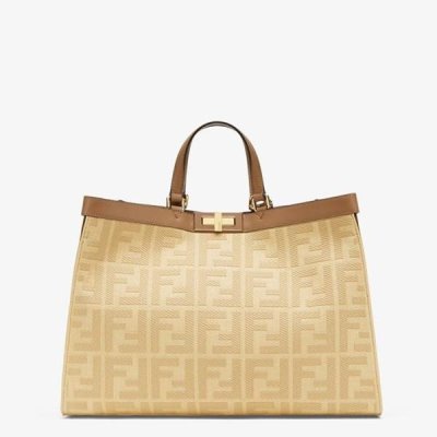 Fendi_베이지 캔버스 백
