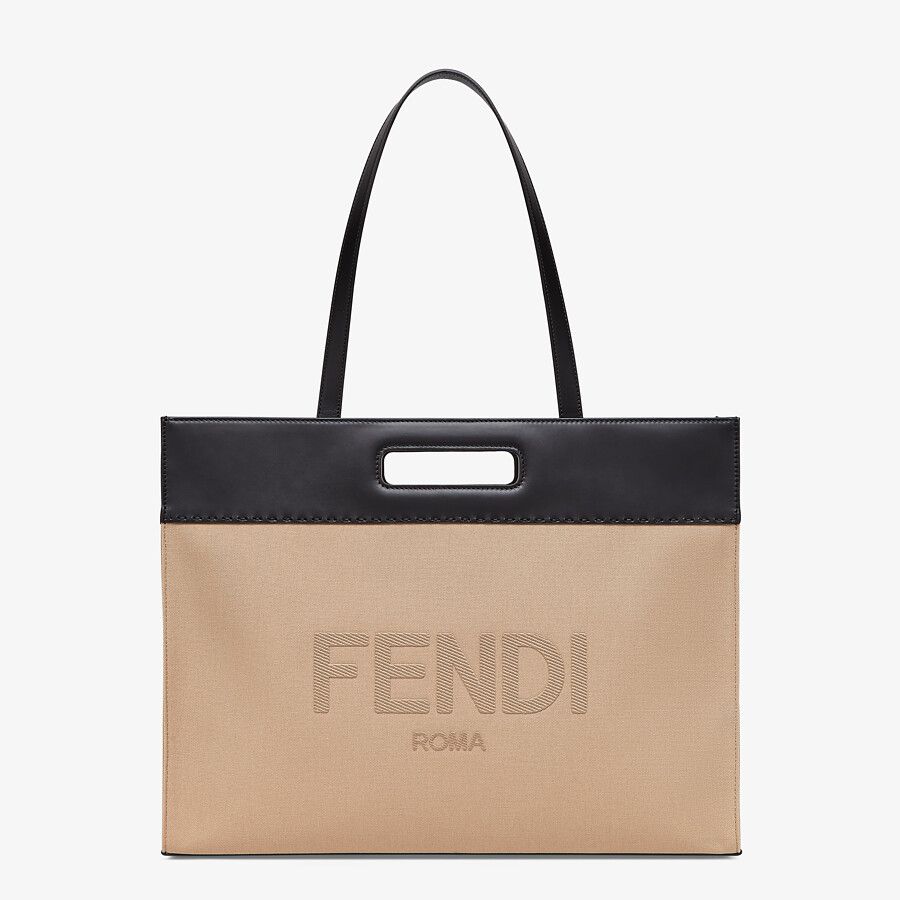 Fendi_베이지 캔버스 쇼퍼