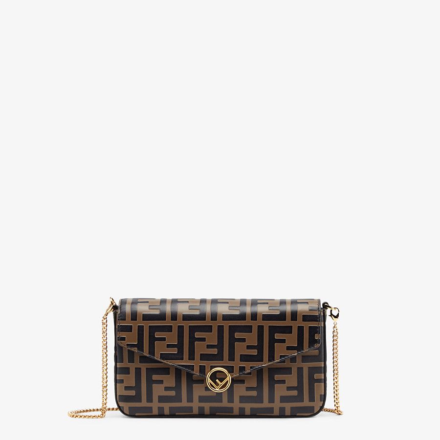 Fendi_브라운 가죽 미니백