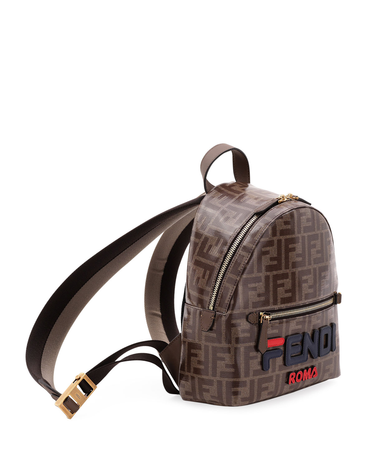 Fendi_브라운 가죽 백팩