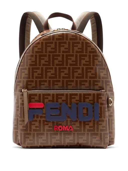 Fendi_브라운 가죽 백팩 thumbnail