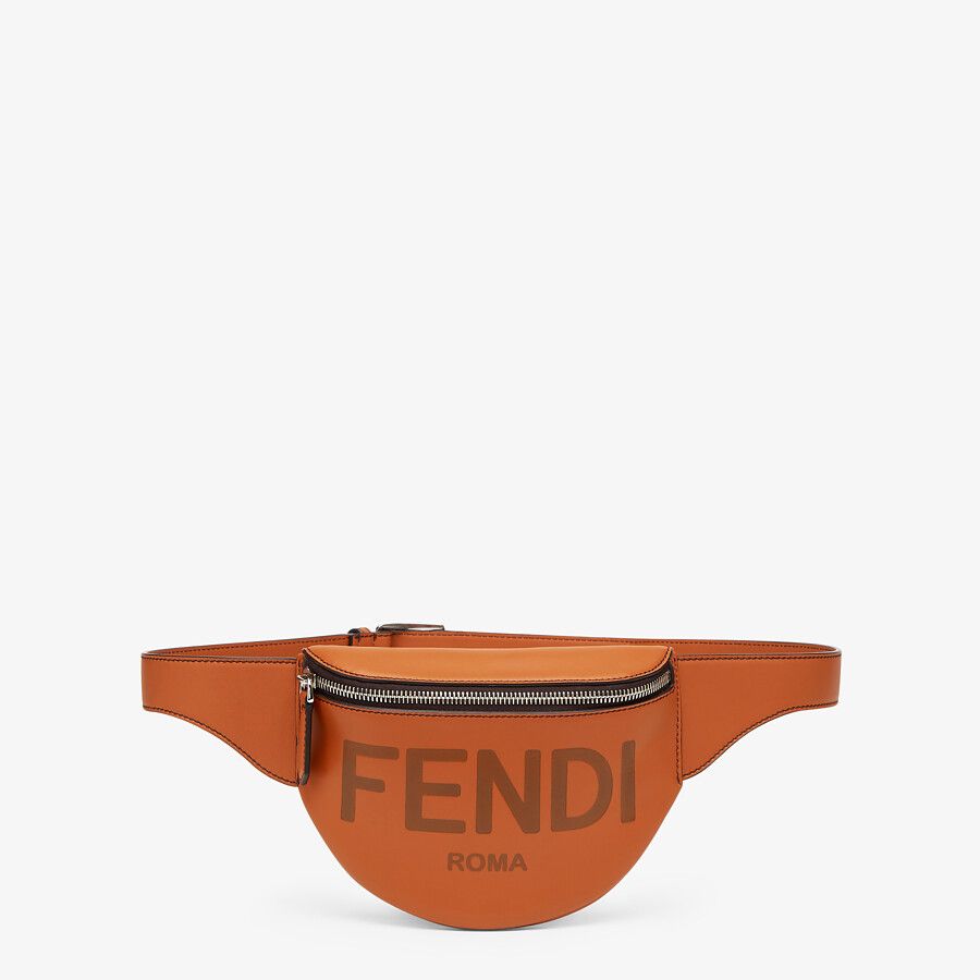 Fendi_브라운 가죽 벨트 백