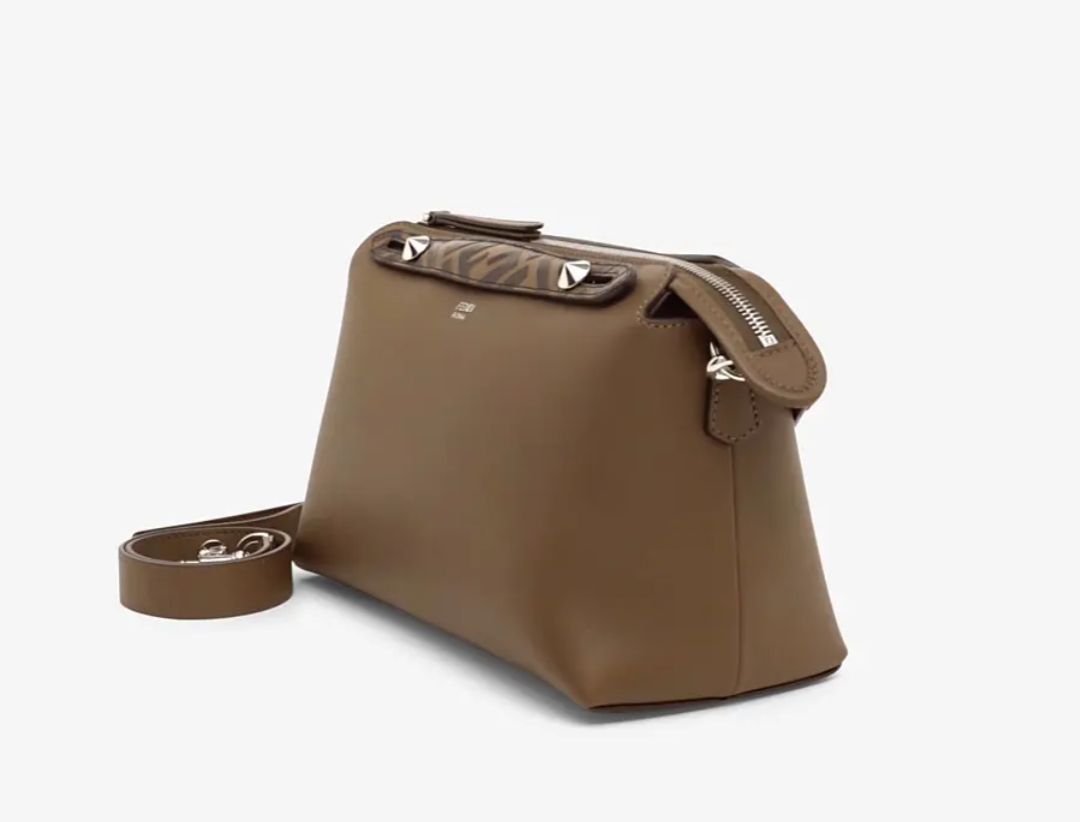 Fendi_브라운 가죽 보스턴 백