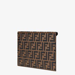 Fendi_브라운 가죽 파우치