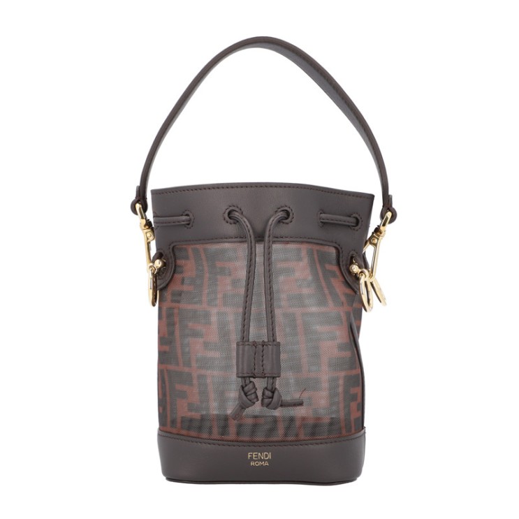 Fendi_브라운 테크니컬 메시 미니백
