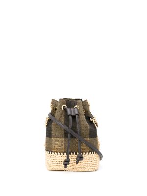 Fendi_브라운 패브릭 미니백