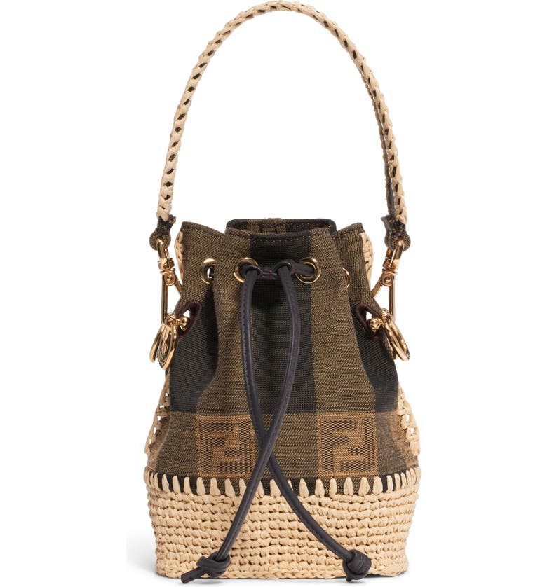 Fendi_브라운 패브릭 미니백