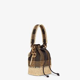 Fendi_브라운 패브릭 미니백