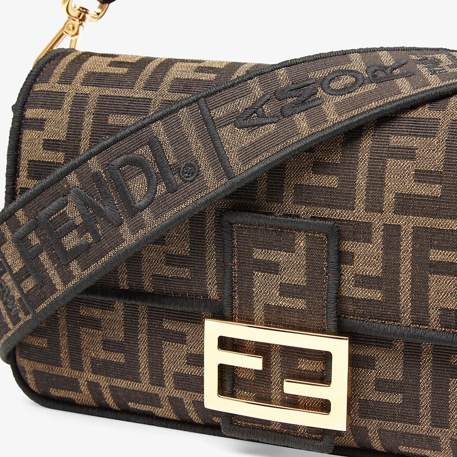 Fendi_브라운 패브릭 백