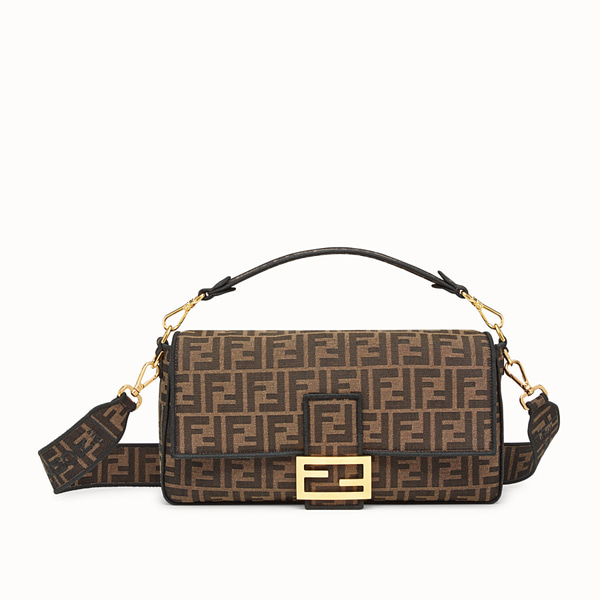 Fendi_브라운 패브릭 백