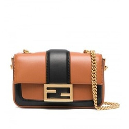 Fendi_브라운과 블랙 나파 가죽 백 thumbnail