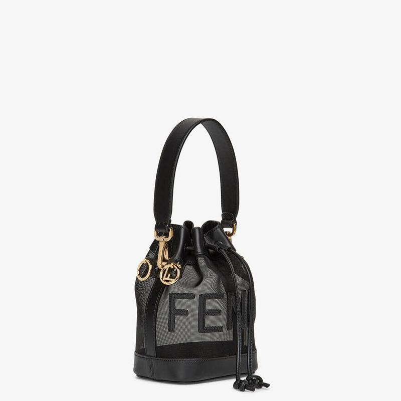 Fendi_블랙 가죽 메쉬 미니 백 thumbnail