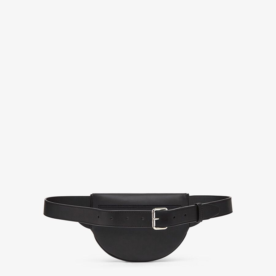 Fendi_블랙 가죽 벨트 백