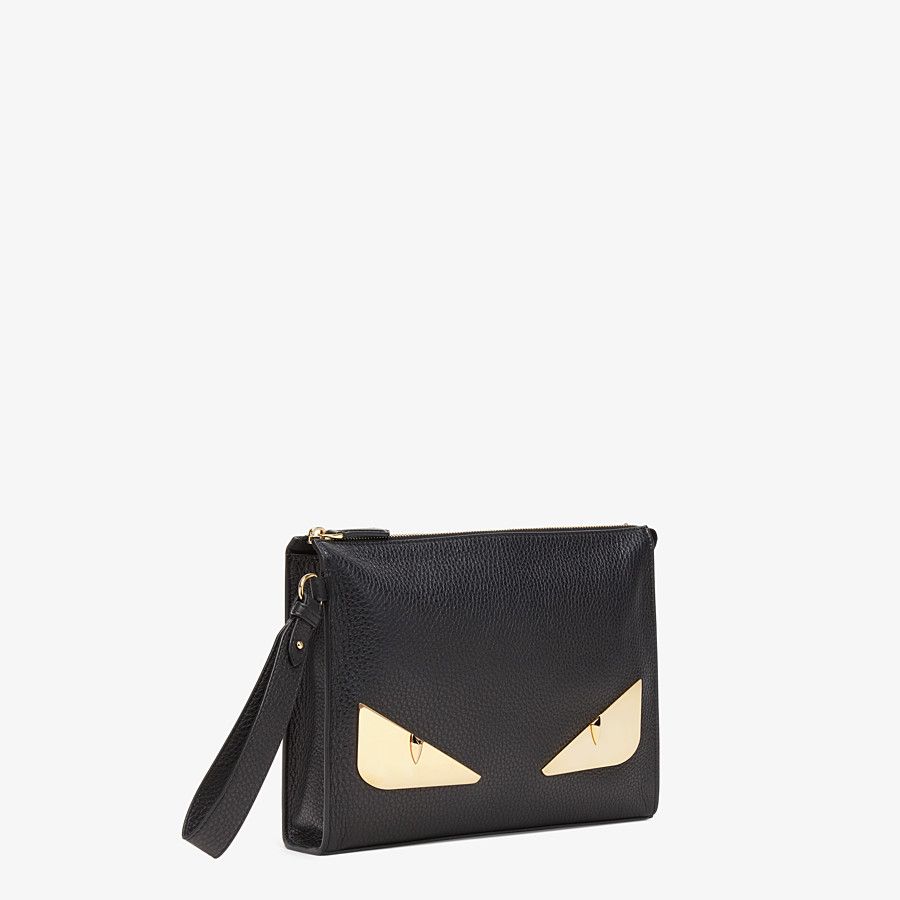 Fendi_블랙 가죽 파우치