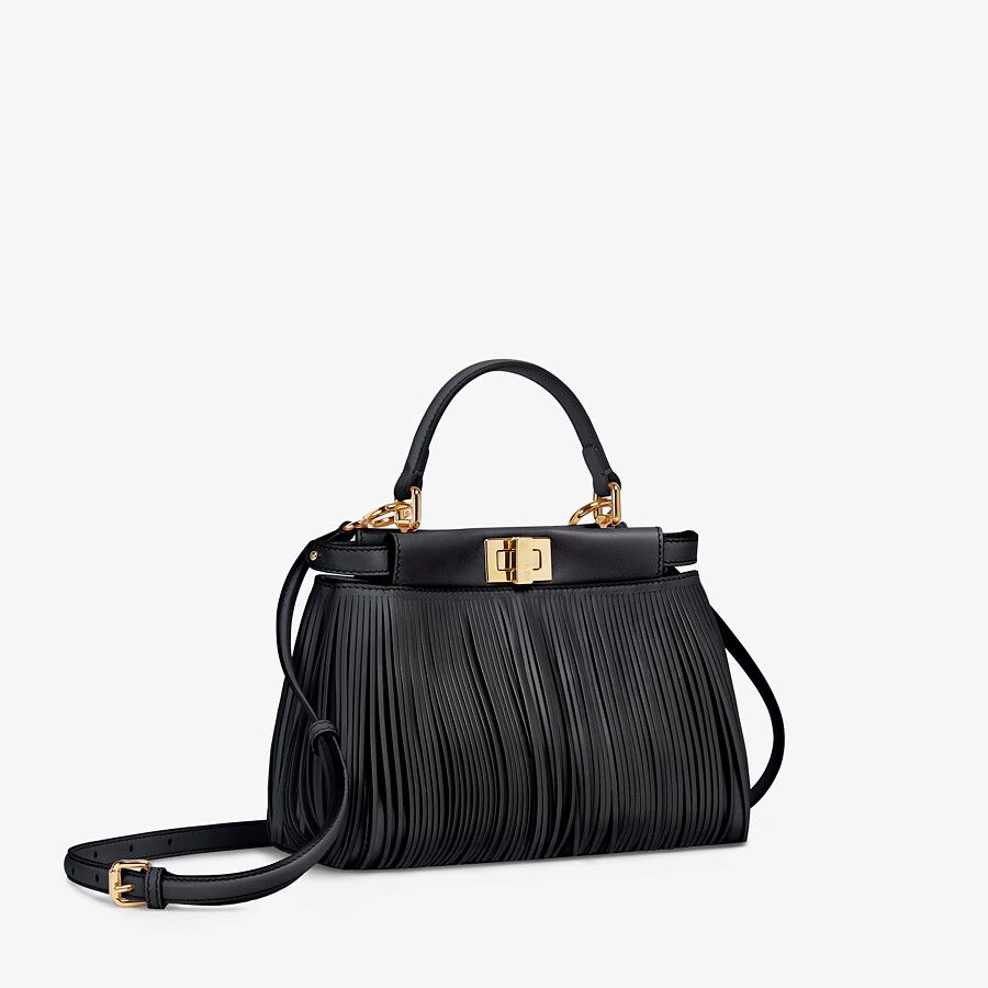 Fendi_블랙 가죽 프린지 백 thumbnail