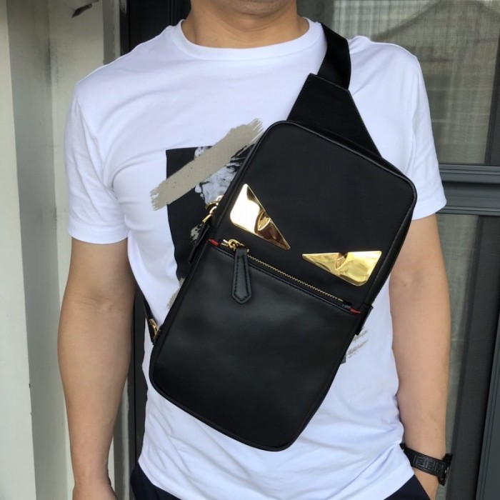 Fendi_블랙 나일론 원숄더 백팩 thumbnail