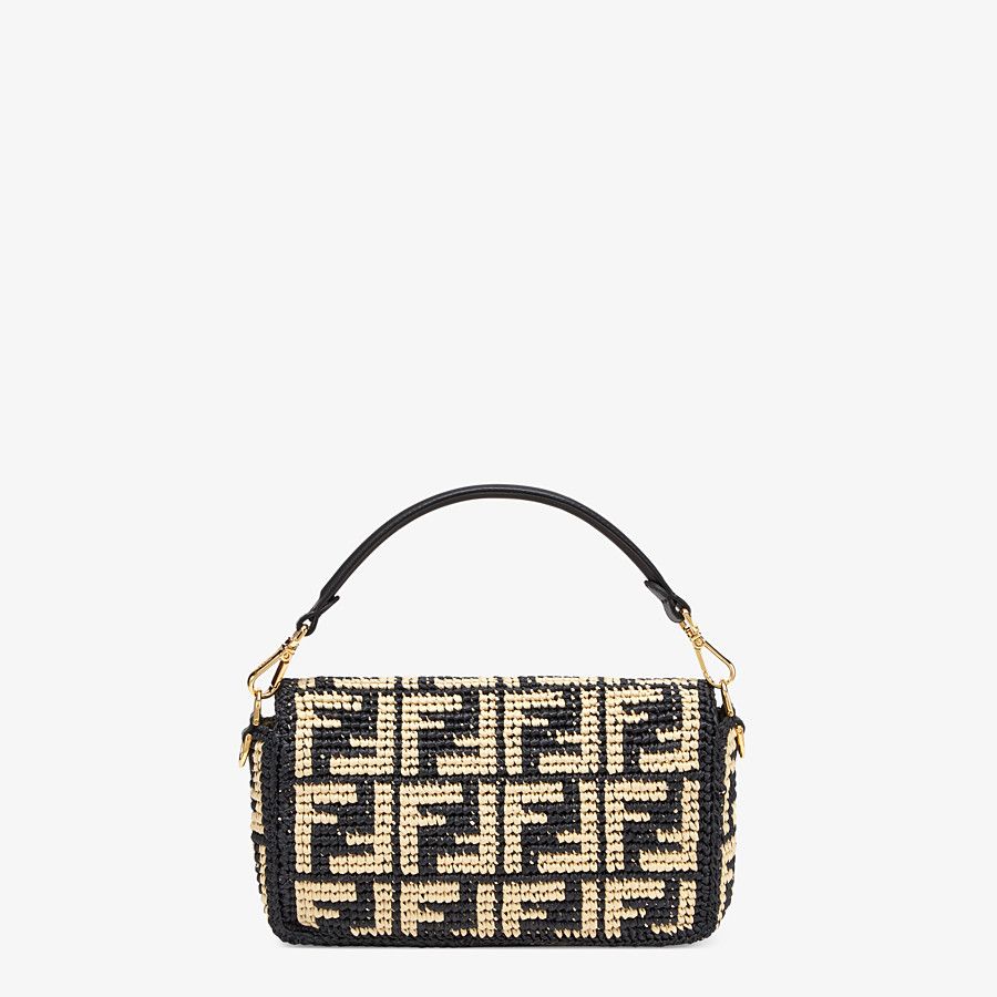 Fendi_블랙 라피아 FF 백 thumbnail