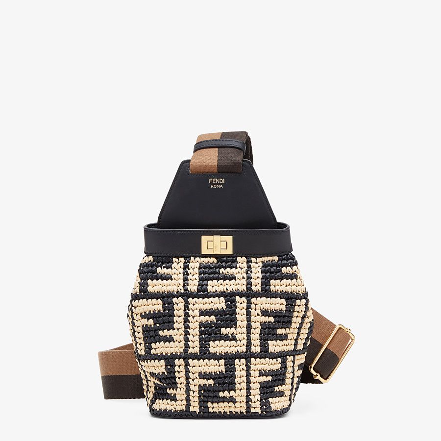 Fendi_블랙 라피아 미니백