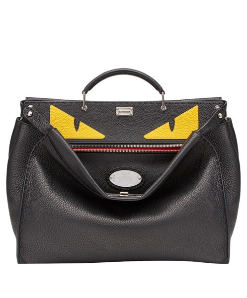 Fendi_블랙 로만 가죽 가방