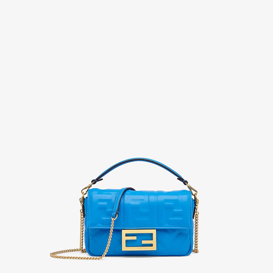 Fendi_블루 컬러의 나파 가죽 가방