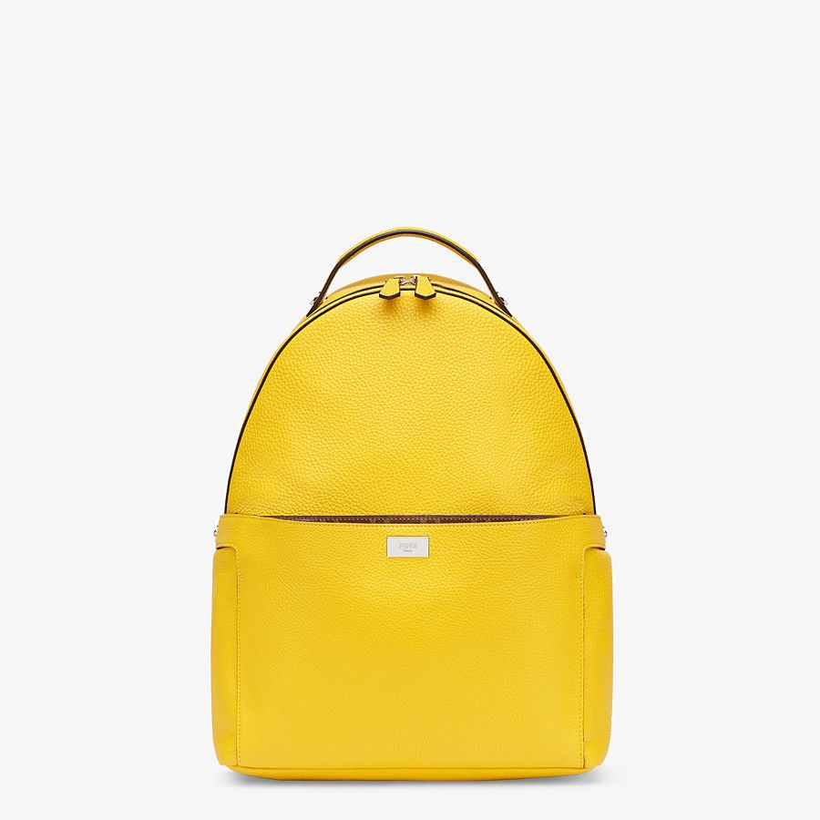 Fendi_옐로우 가죽 백팩