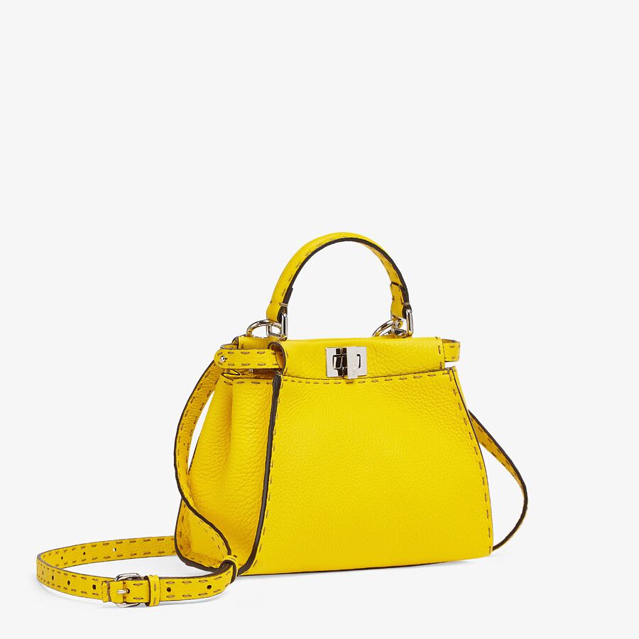 Fendi_옐로우 셀러리아 가죽 백