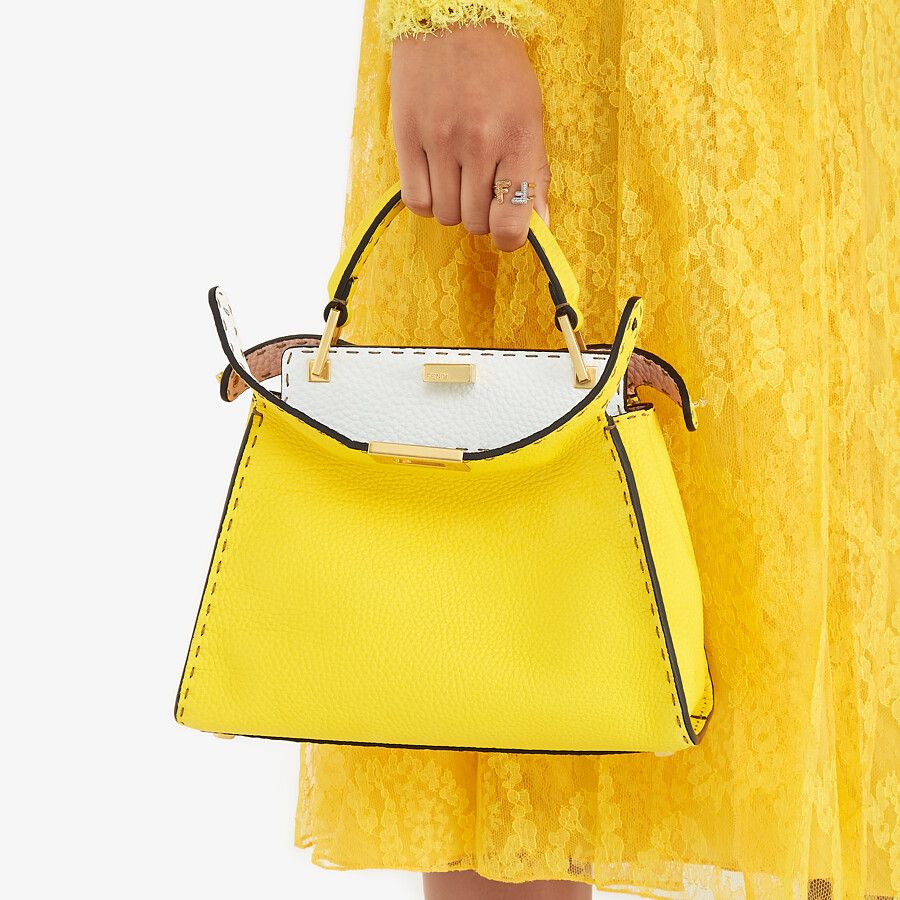 Fendi_옐로우 셀러리아 가죽 백