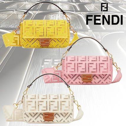 Fendi_옐로우 자수 캔버스 백 thumbnail