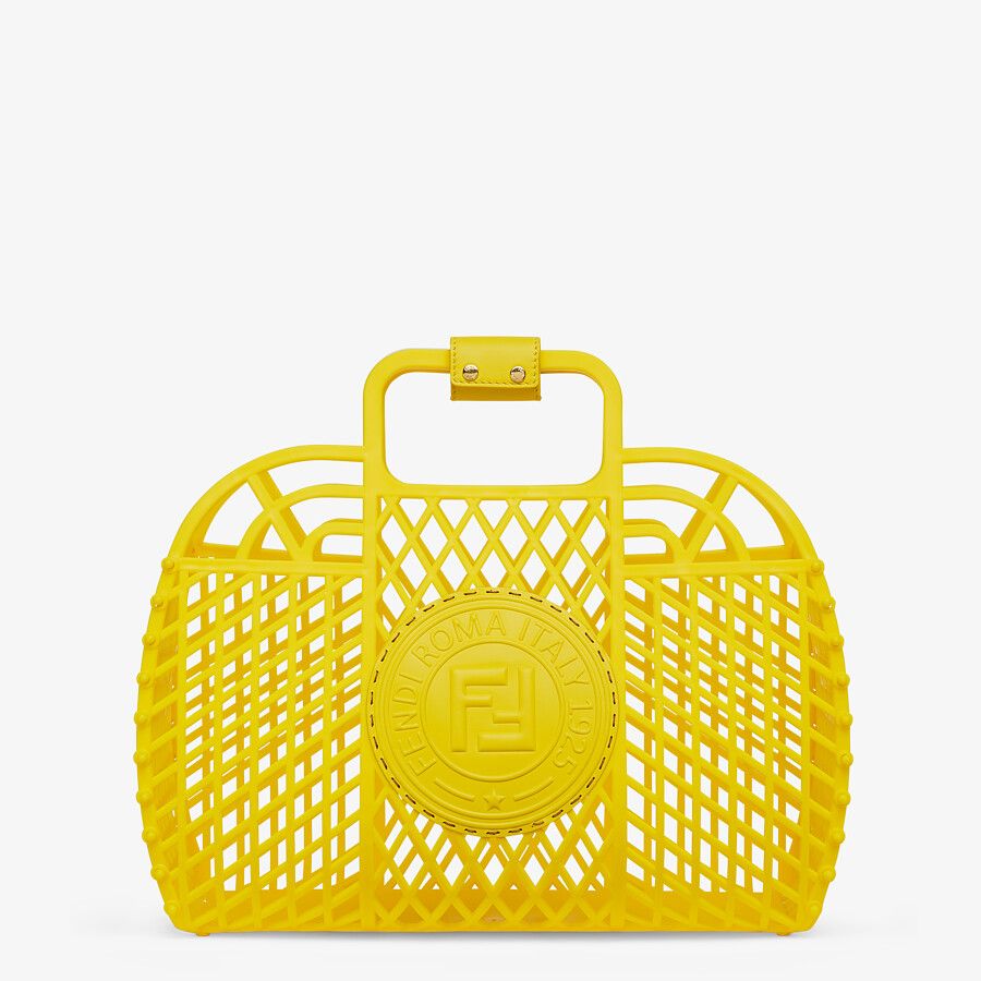 Fendi_옐로우 재활용 플라스틱 미니 백