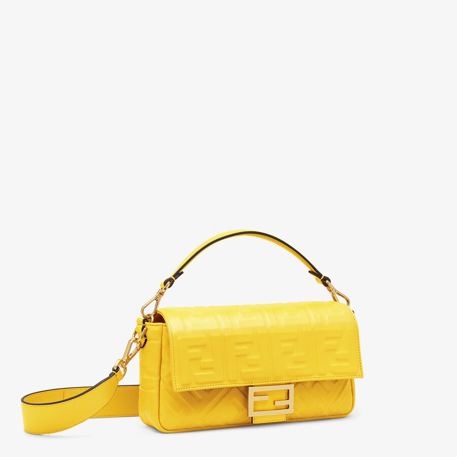 Fendi_옐로우 컬러의 나파 가죽 백