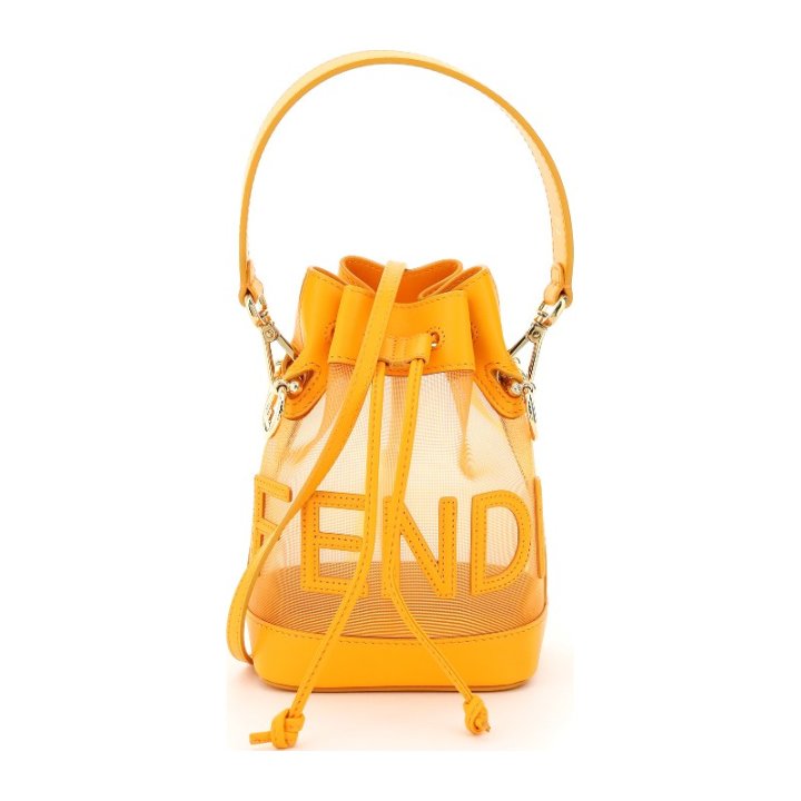 Fendi_오렌지 가죽 메쉬 미니 백 thumbnail